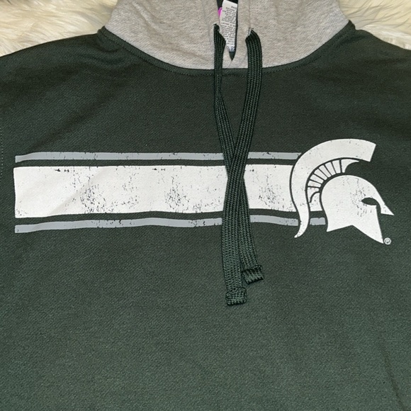 Pro Edge by Knights Apparel Michigan State University Spartan Hooded Sweatshirt - Picture 2 of 7